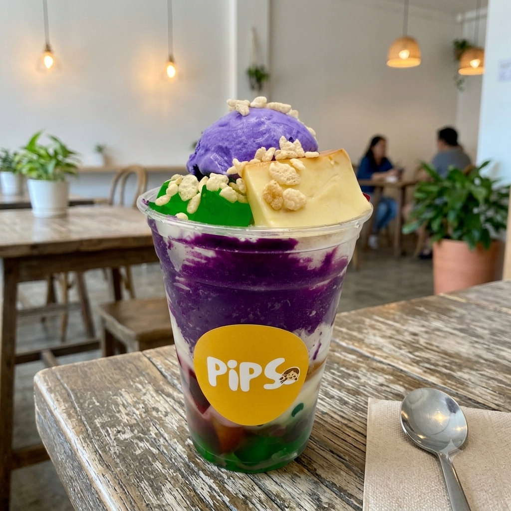 Halo-Halo dessert from Pips Filipino Market & Treats